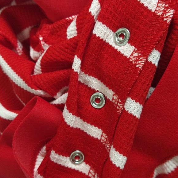 NEW! Men's Striped Matching Family Thermal Pajama PJ Pants, Red & White XXL TALL - Picture 9 of 13